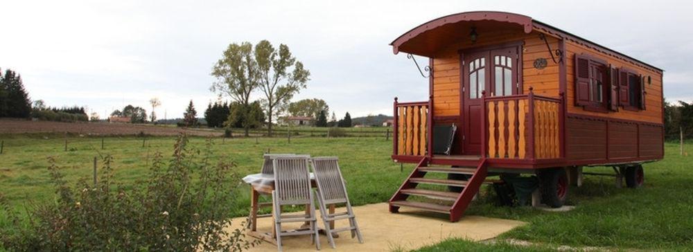 Les Roulottes De La Ferme Des Chanaux Saint-Julien-d'Ance Zewnętrze zdjęcie